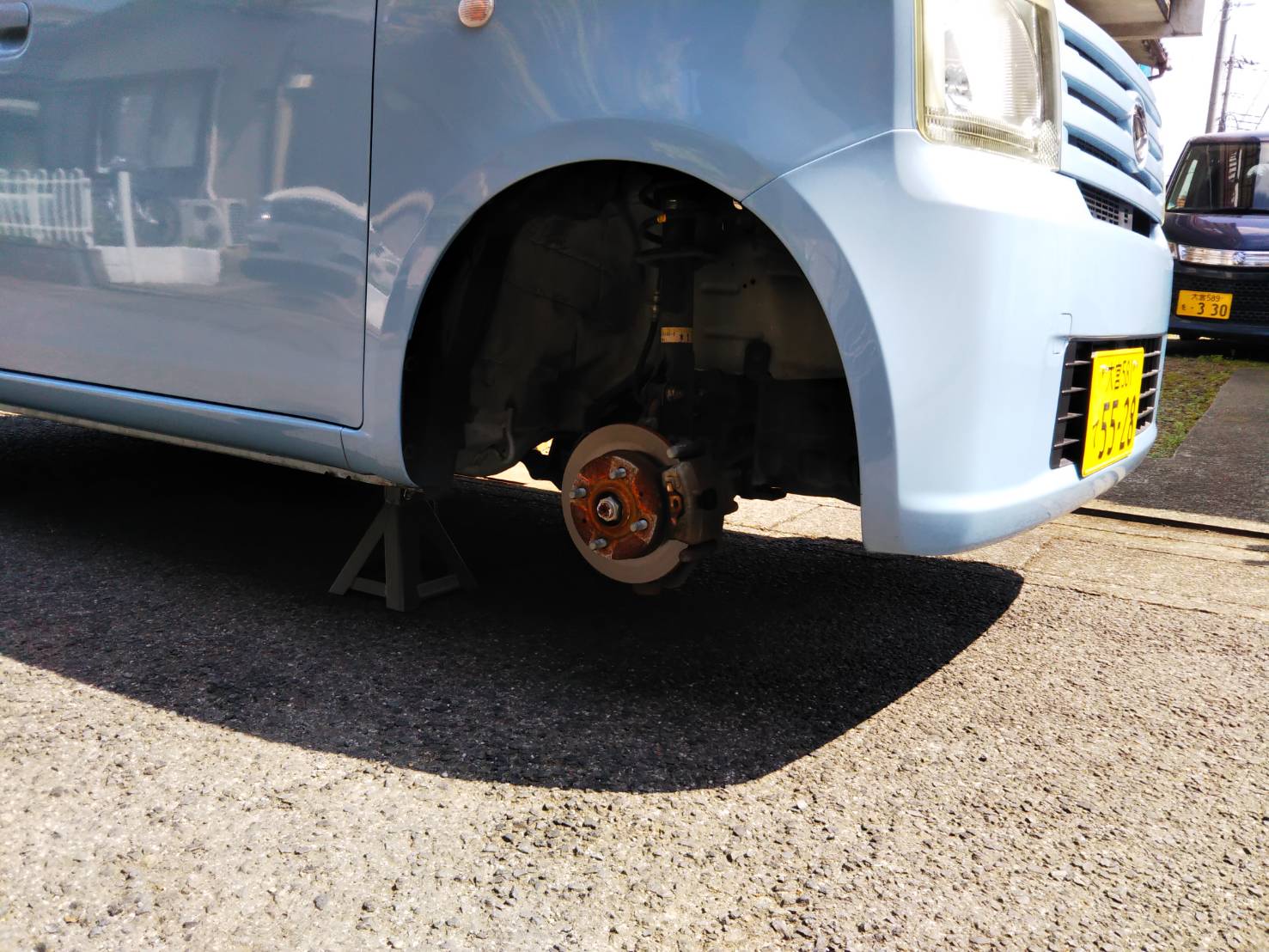 平成20年式 ムーヴ コンテ ダウンサスに交換