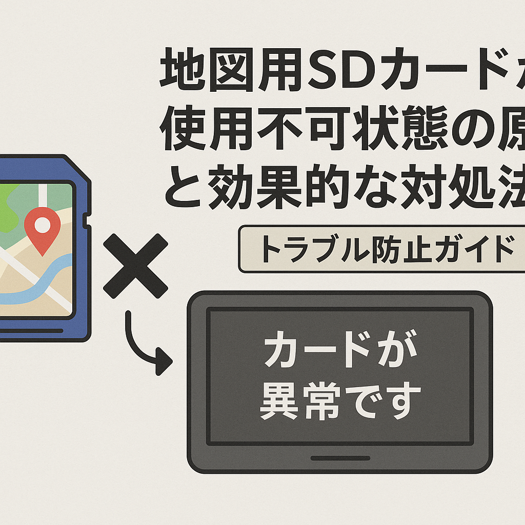 地図用SDカードが使用不可状態の原因と効果的な対処法【トラブル防止ガイド】