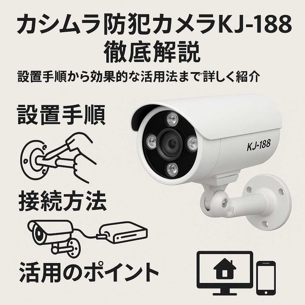 カシムラ防犯カメラKJ-188徹底解説|設置手順から効果的な活用法まで詳しく紹介