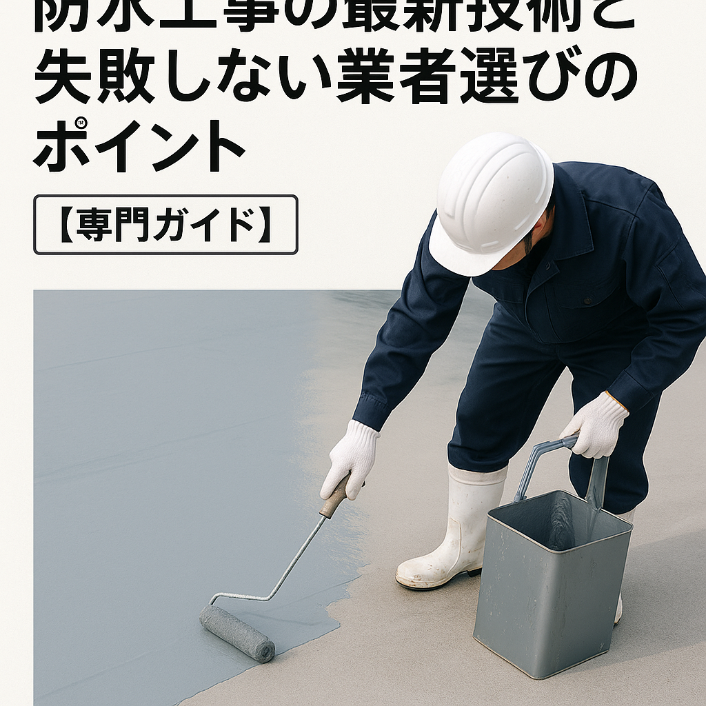 防水工事の最新技術と失敗しない業者選びのポイント【専門ガイド】