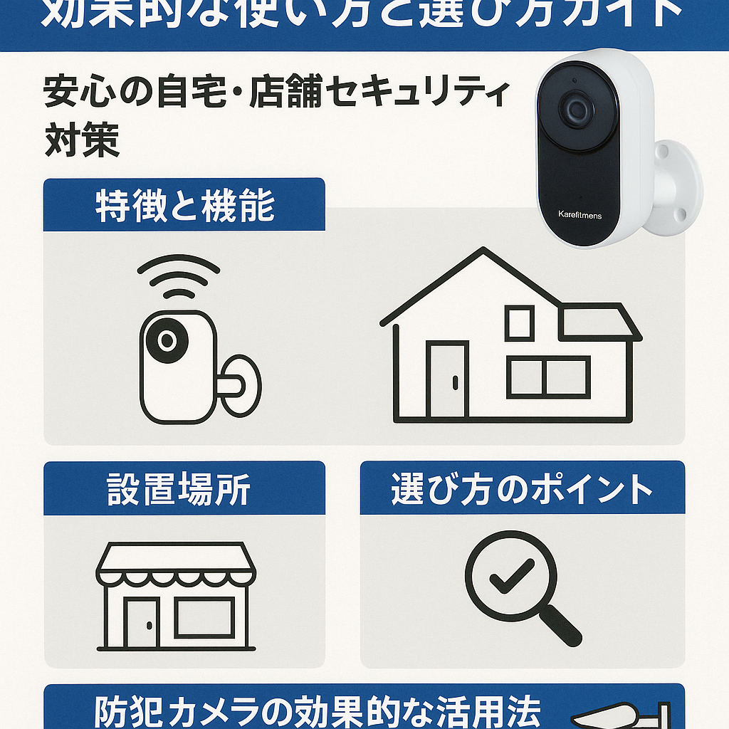 【2024年最新版】カシムラ防犯カメラKJ-188の効果的な使い方と選び方ガイド|安心の自宅・店舗セキュリティ対策