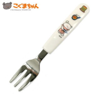 こぐまちゃんのキッズフォーク ウェーブ 日本製 食洗機OK こぐまちゃん しろくまちゃん ベビー キッズ 食器 カトラリー 軽量 通園 通学 新学期 準備 幼稚園 保育園 小学校 持ち物 絵本 こぐま社 学校
