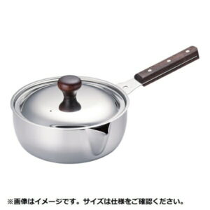 玉虎堂製作所｜GYOKKODOSEISAKUSHO 《IH対応》 MA ステンレスカラス口パン 蓋付（目盛付）16cm ＜AKL5801＞