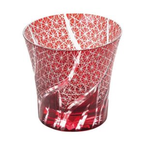 手づくり切子タンブラー ルビーレッド 4116-013