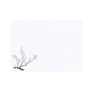 ヤマコー 用美 業務用 尺3雲竜和紙懐石まっと 花彩(はなさい) 梅 (100枚入) yamaco66428
