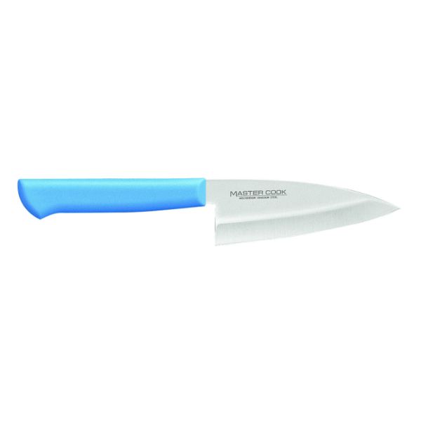 【1個】カンダ 調理道具 マスターコック MCAK-120 小出刃(片刃) 12cm ブルー 00486862 プロステ