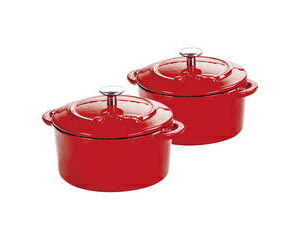 LODGE ロッジ ロッジ　エナメルミニココット(2ヶ組) EcmCR43　レッド