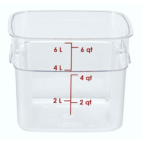 CAMBRO キャンブロ 角型フードコンテナー フレッシュプロ 本体 クリア 6SFSPROCW 135