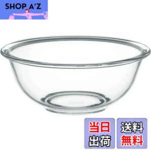 【送料無料】iwaki(イワキ) AGCテクノグラス 耐熱ガラス ボウル 丸型 2.5L 外径25cm 電子レンジ/オーブン/食洗器対応 食材を混ぜやすい広口デザイン 安定しやすい低重心設計 BC-325