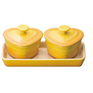【ルクルーゼ LECREUSET】ルクルーゼ プチ ラムカン ダムールセット ディジョンイエロー 910223 LECREUSET