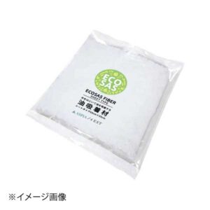 ECOSASファイバー 油吸着シート 33×33cm 1枚(個包装)
