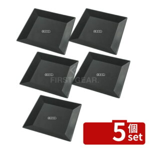 【5個セット】ニシキ プラ容器 角皿 25 (10枚入) 黒 250×250×H18 厨房消耗品 No.8386310