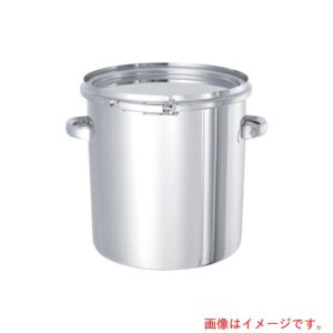 MONOVATE　ステンレスタンク　テーパー付レバーバンド式密閉タンク（フタ付）　45L　【品番：TP-CTL-39】