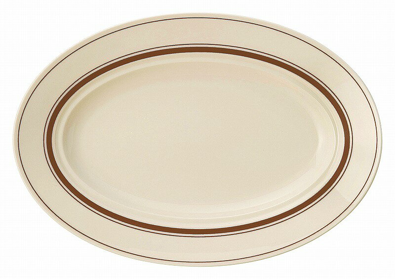 カントリーサイド ダークブラウン 32.5cmプラター 13426042 KOYO HOTEL&RESTAURANT TABLEWARE vol.25