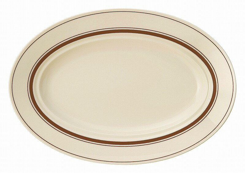 カントリーサイド ダークブラウン 26.5cmプラター 13426045 KOYO HOTEL&RESTAURANT TABLEWARE vol.25