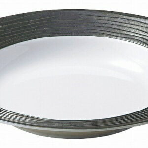 グラウ゛ェール スワレ 25．5cmリムスープボウル リムブラック 13738310 KOYO HOTEL&RESTAURANT TABLEWARE vol.25