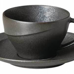 アルコ クリスタルブラック コーヒーソーサー 14431055 KOYO HOTEL&RESTAURANT TABLEWARE vol.25