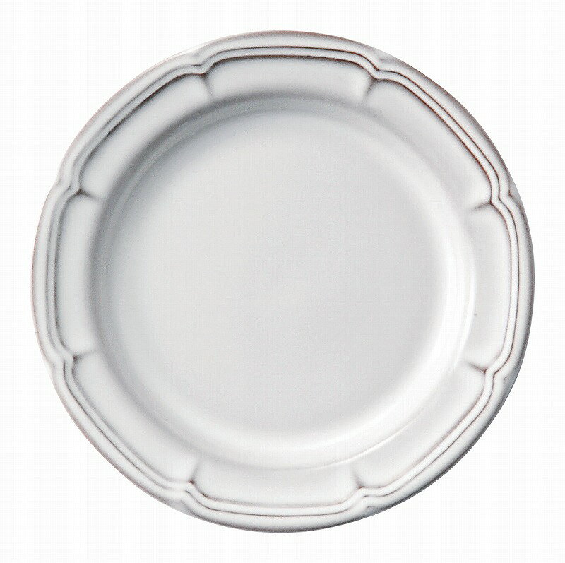 ラフィネ スモークホワイト 17.5cmリムプレート 15910107 KOYO HOTEL&RESTAURANT TABLEWARE vol.25