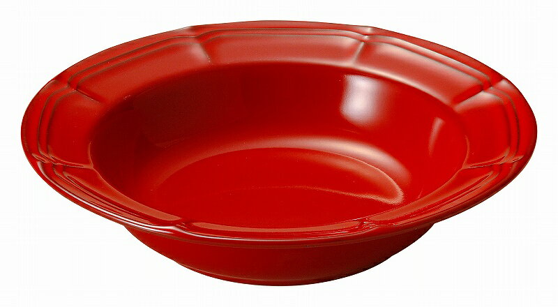 ラフィネ ウ゛ィンテージレッド 21.5cmリムスープボウル 15944012 KOYO HOTEL&RESTAURANT TABLEWARE vol.25