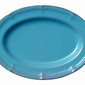 ラフィネ アンティークブルー 28．5cmオーバルプラター 15987047 KOYO HOTEL&RESTAURANT TABLEWARE vol.25