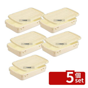 【5個セット】食器ポリテナーふた SY-48L クリーム ポリプロピレン 680×440×H25 No.8579210