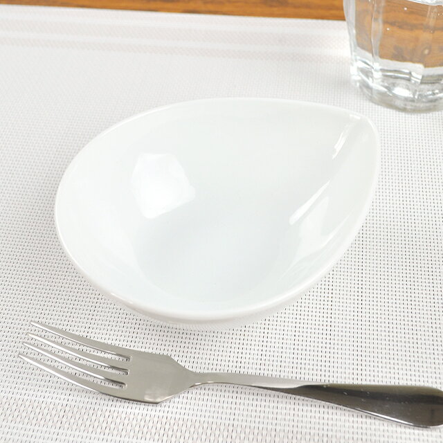 フォンテ デュードロップ ボウル 13cm おしゃれ ボール しずく型 白い食器 洋食器 業務用