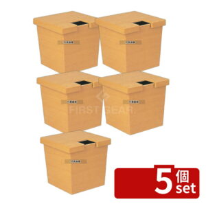 【5個セット】福井クラフト 角 ガリ入れ 白木塗 (トング別) ABS樹脂 6-1124-7 120×120×H116 和/洋/中 食器 No.7608200