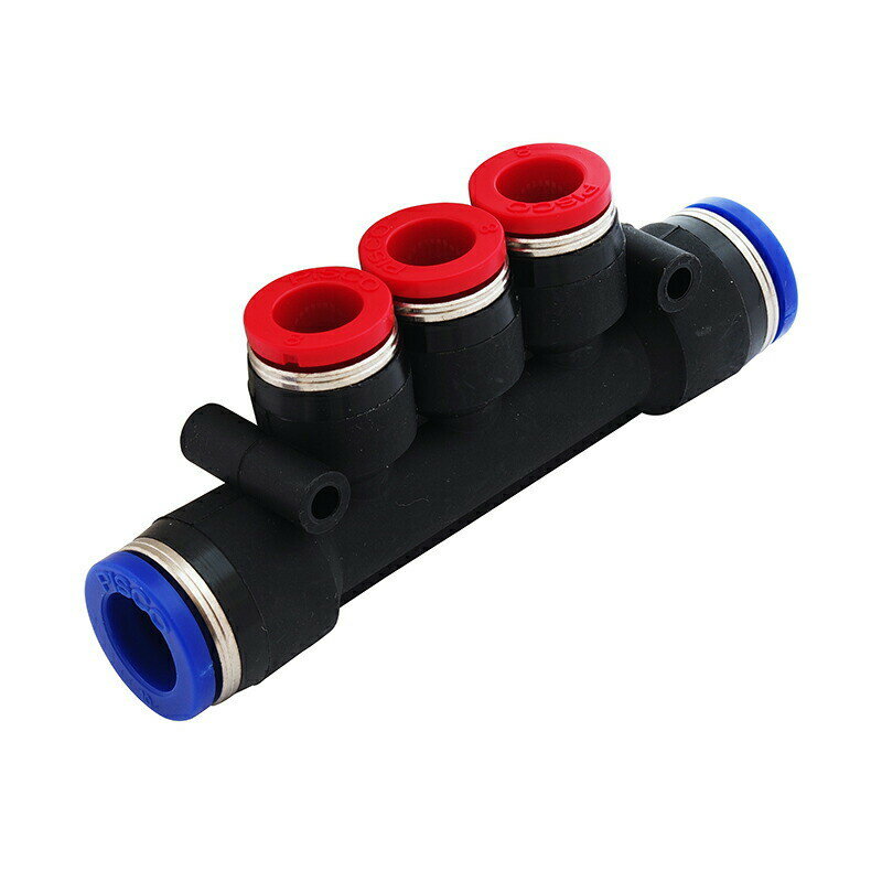 新潟精機 BeHAUS チューブ用ワンタッチ継手 違径トリプル PKG10-8R