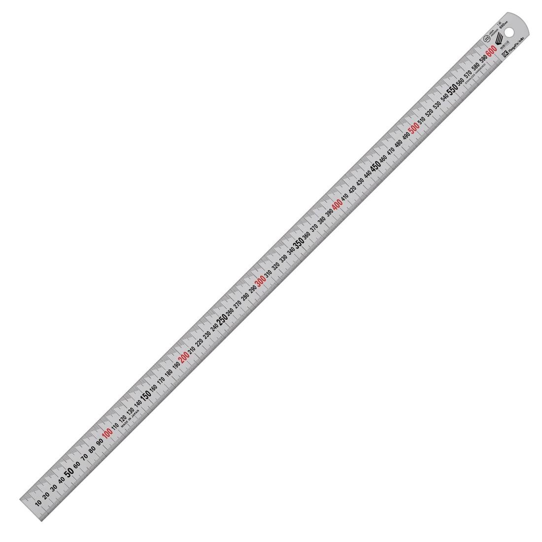 新潟精機 SK 日本製 シルバースケール 快段目盛 600mm SV-600KD JIS規格