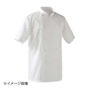 コックコート(男女兼用)半袖 AA213-0 ホワイト 4L