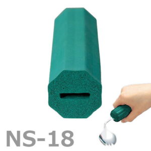 【斉藤工業】スポンジ　直径1.8cm×長さ9cm（丸型平穴）　（1個入） / NS-18【定番在庫】即日・翌日配送可【介護用品】自助食器/リハビリ/使いやすい/スプーン/フォーク/付けるだけ/持ちやすく/握りやすく【通販】