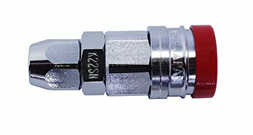 パオック(PAOCK) 日本製 ワンタッチエアーソケット Guard POG-22SN ウレタンホース用 赤 内径6.5x外径10.0