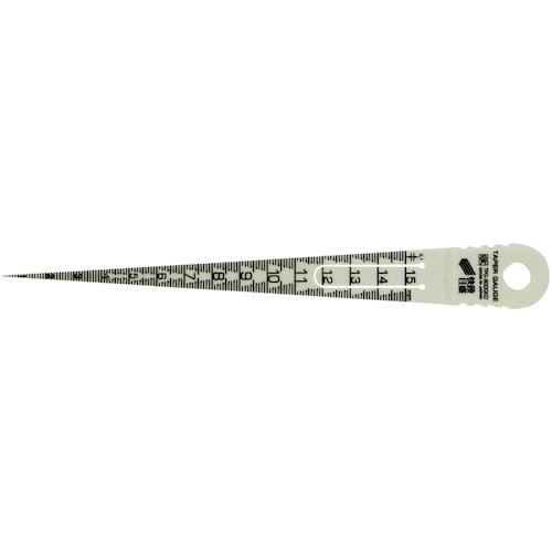 SK ( 新潟精機 ) プラスチックテーパーゲージ蓄光 快段目盛 測定範囲1~15mm ( TPG-800GKD )