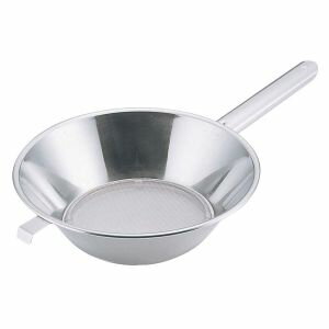 【三宝産業 YUKIWA】UK 18-8 片手ハンドル パンチング 油こし 23cm 9921232 ユキワ 三宝産業 YUKIWA