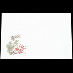 遊-ZEN 遠赤抗菌和紙 懐石マット 尺三まっと 390×264mm 松竹梅 WS-7 100枚入