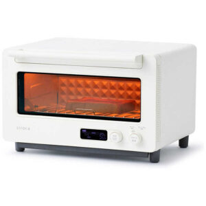 SIROCA　コンベクションオーブントースター すばやきトースター 1400W/食パン2枚 ホワイト　ST-2D451W