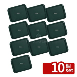 【10個セット】サネックス ライトトレー 81340J グリーン 45×35 PP 450×350 No.8645720