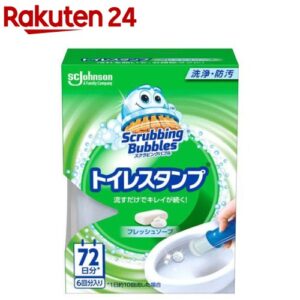 スクラビングバブル トイレスタンプ 防汚 フレッシュソープの香り 本体(38g)【スクラビングバブル】[トイレ洗剤 トイレ掃除 洗浄]
