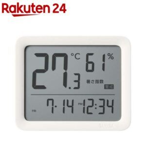 タニタ コンディションセンサー デジタル温湿度計 時計 アイボリー TC-421-IV(1個)【タニタ(TANITA)】[温度計/湿度計/デジタル/温度/湿度]