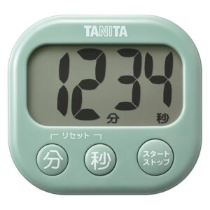 【送料無料メール便】タニタ 抗菌でか見えタイマー セージグリーン TD-429 GR