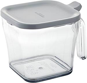 【まとめ買い5セット】LIBERALISTA(リベラリスタ) クックポット レギュラー ライトグレー 720ml (調味料ポット) リス 4971881170181 tw