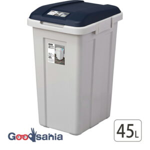 アスベル ゴミ箱 ふた付き ジョイント分別ペール 45L 日本製 ブルー ( ごみ箱 大きめ 大きい 45リットル 45l 屋外 分別 分別用 連結 キッチン 台所 生ゴミ 生ごみ 業務用 )
