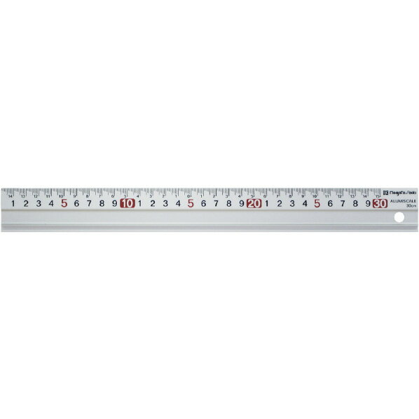 SK アルミスケール 30cm 300mm SK “アルミスケール快段目盛” AS-30