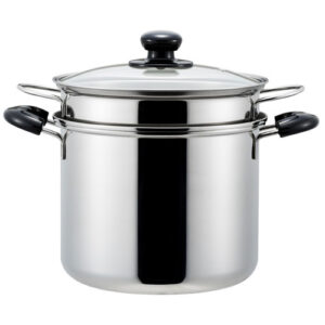 ヨシカワ クックルックIIパスタポット22cm 日本製 IH対応 200V ガス火対応 ステンレス パスタ鍋 湯切り 調理道具 キッチングッズ キッチンツール 燕三条