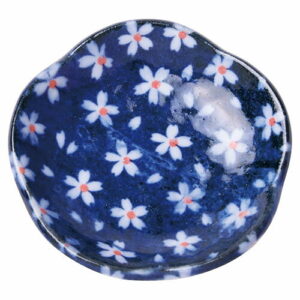ヤマコー 用美 業務用 豆皿(花型)藍 さくら ASNyamaco78472|雑貨・ホビー・インテリア キッチン雑貨 食器・カトラリー
