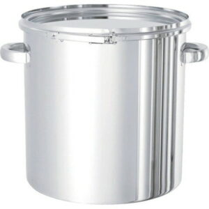 日東 ステンレスタンク ストレートレバーバンド式密閉タンク(フタ付) 15L CTL27(代引不可)【送料無料】
