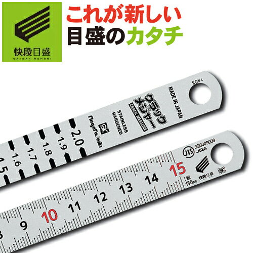 クラックメジャー 快段目盛付直尺タイプ CM-SKD 新潟精機