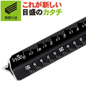 アルミ三角スケール 建築士用 15cm 黒 TSBA-15KD 縮尺：1/20、1/50、1/100、1/200、1/250、1/300 新潟精機