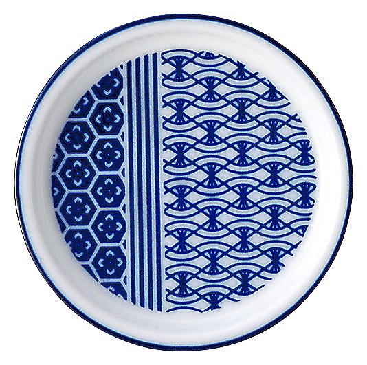 古青藍 藍波花 薬味皿 51282090 KOYO 花伝 JAPANESE TABLEWARE vol.12