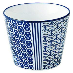 古青藍 藍波花 蕎麦猪口 51282195 KOYO 花伝 JAPANESE TABLEWARE vol.12